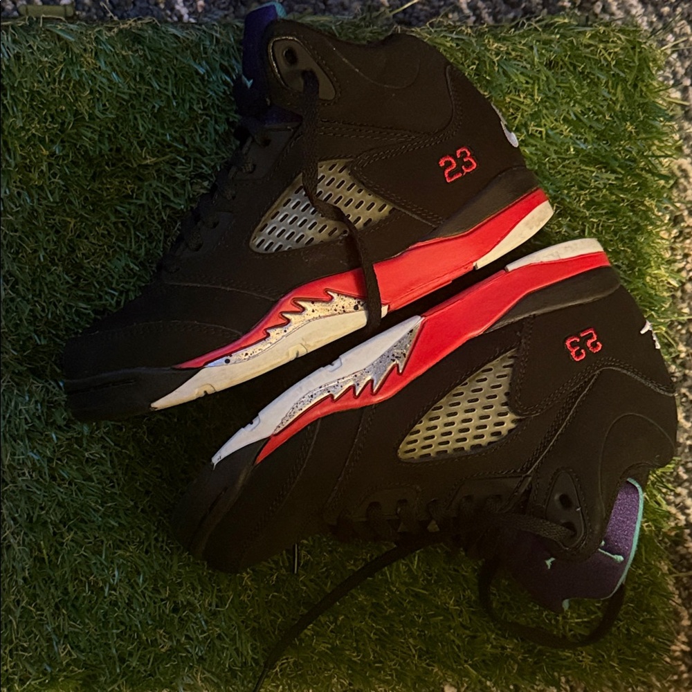 Jordan Kids Sneakers Black and Red